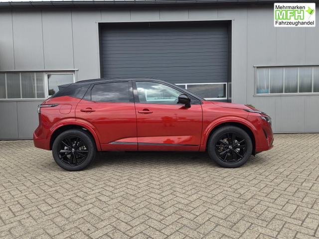 Nissan Qashqai 1.3 DIG-T MHEV 158 PS X-Tronic N-Design PanoDach Teil-Leder Klimaautomatik Sitzheizung Lenkradheizung Navi ACC PDC v+h 360&deg;Kamera DAB Bluetooth Touchscreen Apple CarPlay Android Auto 19"Zoll 