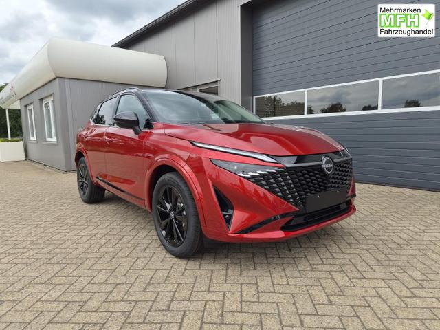 Nissan Qashqai 1.3 DIG-T MHEV 158 PS X-Tronic N-Design PanoDach Teil-Leder Klimaautomatik Sitzheizung Lenkradheizung Navi ACC PDC v+h 360&deg;Kamera DAB Bluetooth Touchscreen Apple CarPlay Android Auto 19"Zoll 