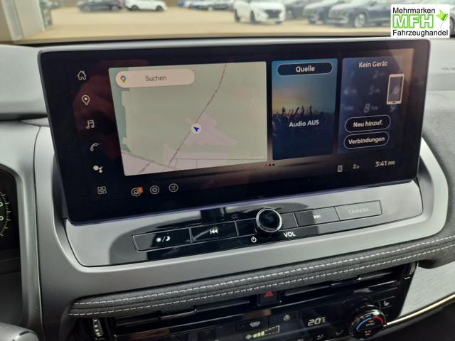 Nissan Qashqai 1.3 DIG-T MHEV 158 PS X-Tronic N-Design PanoDach Teil-Leder Klimaautomatik Sitzheizung Lenkradheizung Navi ACC PDC v+h 360&deg;Kamera DAB Bluetooth Touchscreen Apple CarPlay Android Auto 19"Zoll 
