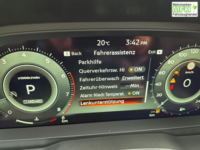 Nissan Qashqai 1.3 DIG-T MHEV 158 PS X-Tronic N-Design PanoDach Teil-Leder Klimaautomatik Sitzheizung Lenkradheizung Navi ACC PDC v+h 360&deg;Kamera DAB Bluetooth Touchscreen Apple CarPlay Android Auto 19"Zoll 
