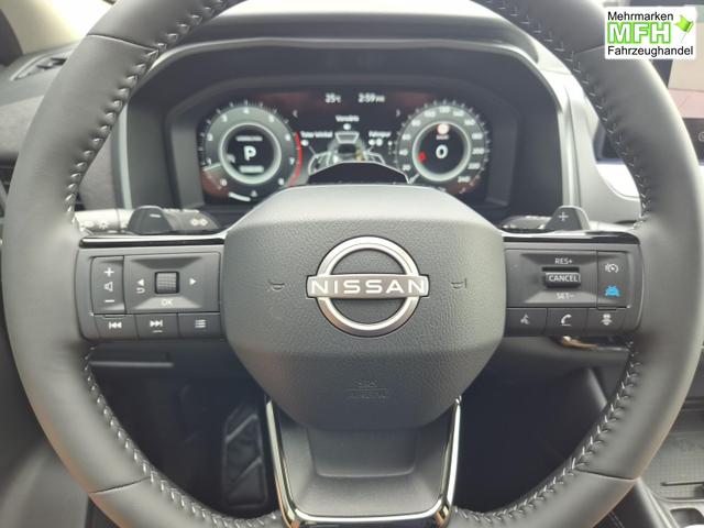 Nissan Qashqai 1.3 DIG-T MHEV 158 PS X-Tronic N-Design Head-Up Display Teil-Leder Klimaautomatik Sitzheizung Lenkradheizung Navi elektr. Heckklappe ACC PDC v+h 360&deg;Kamera DAB Bluetooth Touchscreen Apple CarPlay Android Auto 19"Zoll 