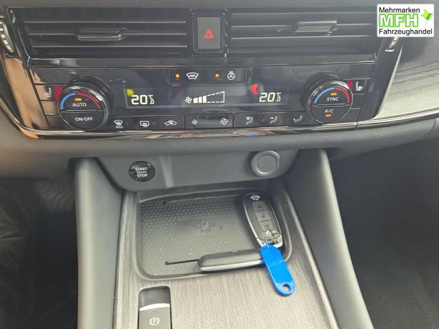 Nissan Qashqai 1.3 DIG-T MHEV 158 PS X-Tronic N-Design Head-Up Display Teil-Leder Klimaautomatik Sitzheizung Lenkradheizung Navi elektr. Heckklappe ACC PDC v+h 360&deg;Kamera DAB Bluetooth Touchscreen Apple CarPlay Android Auto 19"Zoll 