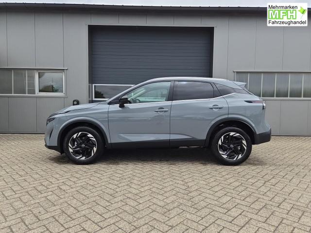Nissan Qashqai 1.3 DIG-T MHEV 158 PS X-Tronic N-Connecta Teil-Leder PanoGlasdach Klimaautomatik Sitzheizung Lenkradheizung Navi ACC PDC v+h 360&deg;Kamera DAB Bluetooth Touchscreen Apple CarPlay Android Auto 18"LM 