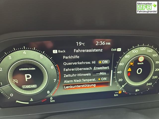 Nissan Qashqai 1.3 DIG-T MHEV 158 PS X-Tronic N-Connecta Teil-Leder PanoGlasdach Klimaautomatik Sitzheizung Lenkradheizung Navi ACC PDC v+h 360&deg;Kamera DAB Bluetooth Touchscreen Apple CarPlay Android Auto 18"LM 