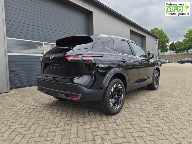 Nissan Qashqai 1.3 DIG-T MHEV 158 PS X-Tronic N-Connecta Teil-Leder PanoGlasdach Klimaautomatik Sitzheizung Lenkradheizung Navi ACC PDC v+h 360&deg;Kamera DAB Bluetooth Touchscreen Apple CarPlay Android Auto 18"LM 
