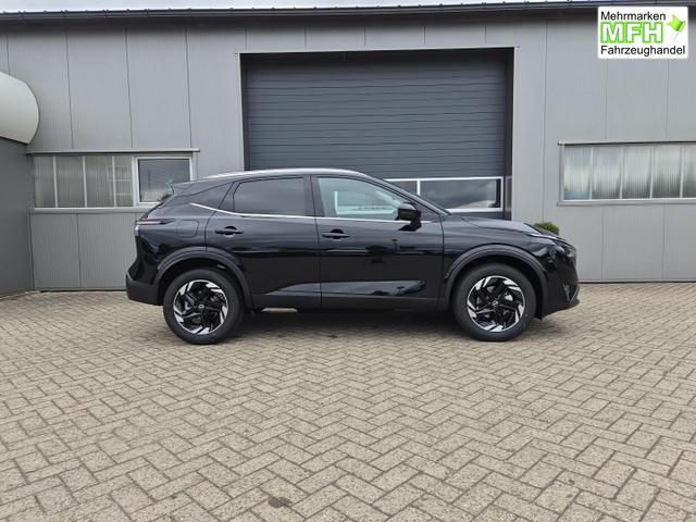 Nissan Qashqai 1.3 DIG-T MHEV 158 PS X-Tronic N-Connecta Teil-Leder PanoGlasdach Klimaautomatik Sitzheizung Lenkradheizung Navi ACC PDC v+h 360&deg;Kamera DAB Bluetooth Touchscreen Apple CarPlay Android Auto 18"LM 