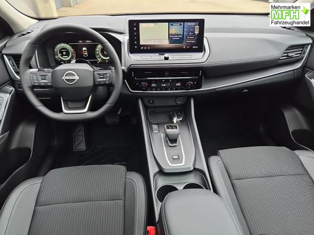 Nissan Qashqai 1.3 DIG-T MHEV 158 PS X-Tronic N-Connecta Teil-Leder PanoGlasdach Klimaautomatik Sitzheizung Lenkradheizung Navi ACC PDC v+h 360&deg;Kamera DAB Bluetooth Touchscreen Apple CarPlay Android Auto 18"LM 