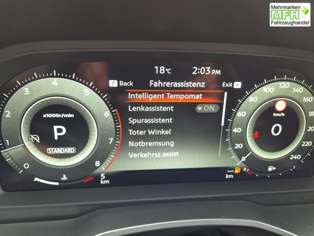 Nissan Qashqai 1.3 DIG-T MHEV 158 PS X-Tronic N-Connecta Teil-Leder PanoGlasdach Klimaautomatik Sitzheizung Lenkradheizung Navi ACC PDC v+h 360&deg;Kamera DAB Bluetooth Touchscreen Apple CarPlay Android Auto 18"LM 