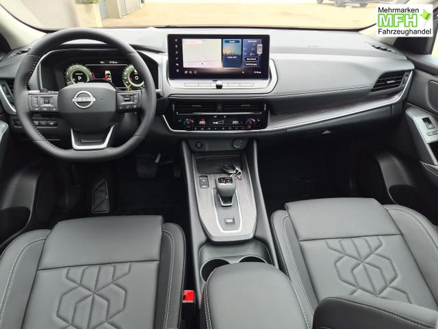 Nissan Qashqai 1.3 DIG-T MHEV 158 PS X-Tronic Tekna Voll-Leder Klimaautomatik PanoGlasdach Sitzheizung Lenkradheizung Navi Head-Up Display elektr. Heckklappe ACC PDC v+h 360&deg;Kamera DAB Bluetooth Touchscreen Apple CarPlay Android Auto 19"LM 