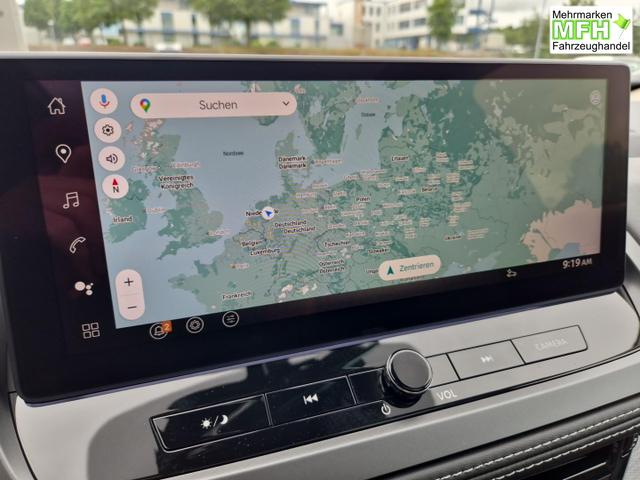 Nissan Qashqai 1.3 DIG-T MHEV 158 PS X-Tronic Tekna Voll-Leder Klimaautomatik PanoGlasdach Sitzheizung Lenkradheizung Navi Head-Up Display elektr. Heckklappe ACC PDC v+h 360&deg;Kamera DAB Bluetooth Touchscreen Apple CarPlay Android Auto 19"LM 