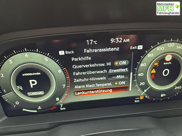 Nissan Qashqai 1.3 DIG-T MHEV 158 PS X-Tronic Tekna Voll-Leder Klimaautomatik PanoGlasdach Sitzheizung Lenkradheizung Navi Head-Up Display elektr. Heckklappe ACC PDC v+h 360&deg;Kamera DAB Bluetooth Touchscreen Apple CarPlay Android Auto 19"LM 