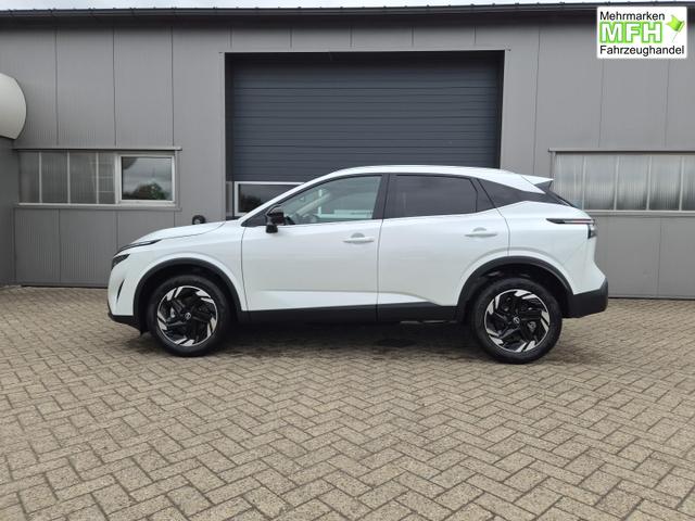 Nissan Qashqai 1.3 DIG-T MHEV 158 PS X-Tronic N-Connecta Teil-Leder PanoGlasdach Klimaautomatik Sitzheizung Lenkradheizung Navi ACC PDC v+h 360&deg;Kamera DAB Bluetooth Touchscreen Apple CarPlay Android Auto 18"LM 