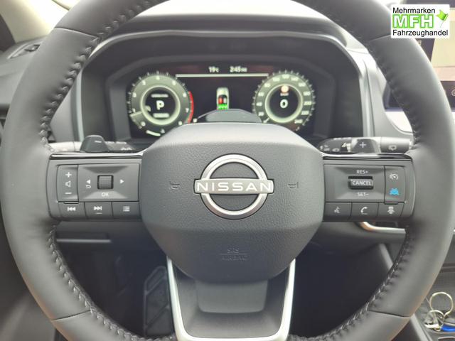 Nissan Qashqai 1.3 DIG-T MHEV 158 PS X-Tronic N-Connecta Teil-Leder PanoGlasdach Klimaautomatik Sitzheizung Lenkradheizung Navi ACC PDC v+h 360&deg;Kamera DAB Bluetooth Touchscreen Apple CarPlay Android Auto 18"LM 