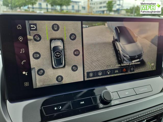 Nissan Qashqai 1.3 DIG-T MHEV 158 PS X-Tronic N-Connecta Teil-Leder PanoGlasdach Klimaautomatik Sitzheizung Lenkradheizung Navi ACC PDC v+h 360&deg;Kamera DAB Bluetooth Touchscreen Apple CarPlay Android Auto 18"LM 