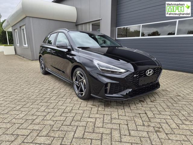 Hyundai i30 Kombi 1.6 T-GDI 150PS Automatik N-Line Sitzheizung Lenkradheizung Klimaautomatik Navi 10,3"-Touchscreen Bluelink Apple CarPlay + Android Auto PDC v+h R&uuml;ckf.Kamera 18-LM 