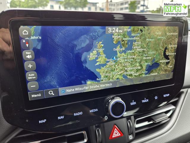 Hyundai i30 Kombi 1.6 T-GDI 150PS Automatik N-Line Sitzheizung Lenkradheizung Klimaautomatik Navi 10,3"-Touchscreen Bluelink Apple CarPlay + Android Auto PDC v+h R&uuml;ckf.Kamera 18-LM 