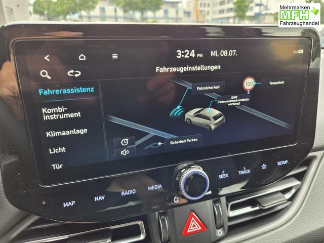 Hyundai i30 Kombi 1.6 T-GDI 150PS Automatik N-Line Sitzheizung Lenkradheizung Klimaautomatik Navi 10,3"-Touchscreen Bluelink Apple CarPlay + Android Auto PDC v+h R&uuml;ckf.Kamera 18-LM 