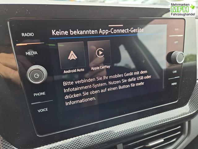 Volkswagen T-Cross 1.0 TSI 116PS DSG Life AHK (abnehmbar) IQ.LIGHT-LED-Matrix Sitzheizung R&uuml;ckf.Kamera Klimaautomatik Abstandstempomat Apple CarPlay Android Auto 