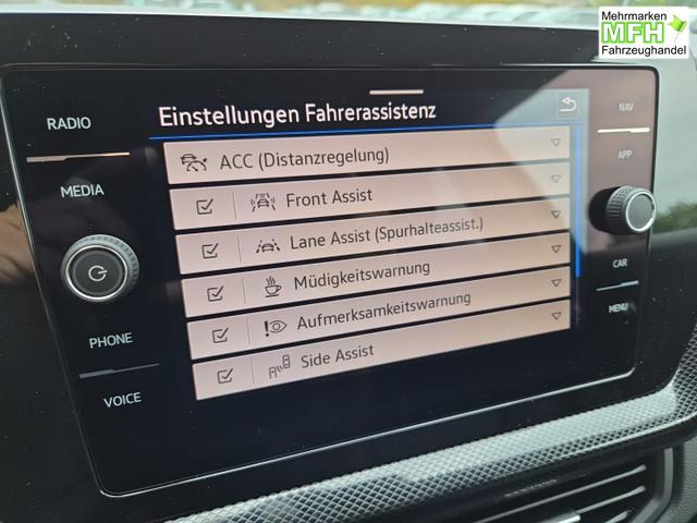 Volkswagen T-Cross 1.0 TSI 116PS DSG Life AHK (abnehmbar) IQ.LIGHT-LED-Matrix Sitzheizung R&uuml;ckf.Kamera Klimaautomatik Abstandstempomat Apple CarPlay Android Auto 