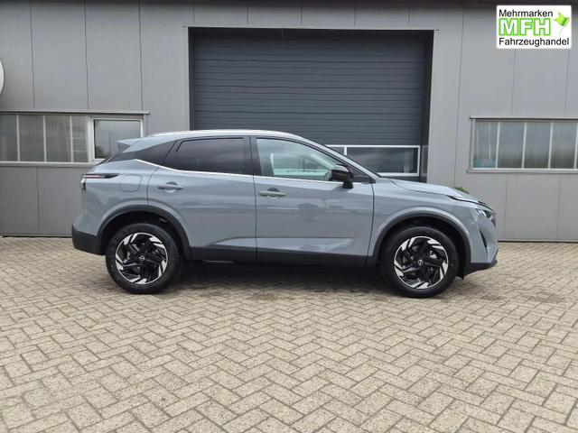 Nissan Qashqai 1.3 DIG-T MHEV 158 PS X-Tronic N-Connecta Teil-Leder PanoGlasdach Klimaautomatik Sitzheizung Lenkradheizung Navi ACC PDC v+h 360&deg;Kamera DAB Bluetooth Touchscreen Apple CarPlay Android Auto 18"LM 