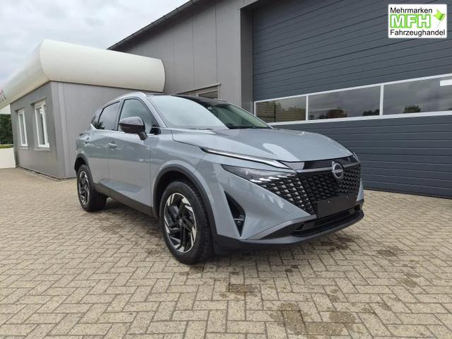 Nissan Qashqai 1.3 DIG-T MHEV 158 PS X-Tronic N-Connecta Teil-Leder PanoGlasdach Klimaautomatik Sitzheizung Lenkradheizung Navi ACC PDC v+h 360&deg;Kamera DAB Bluetooth Touchscreen Apple CarPlay Android Auto 18"LM 