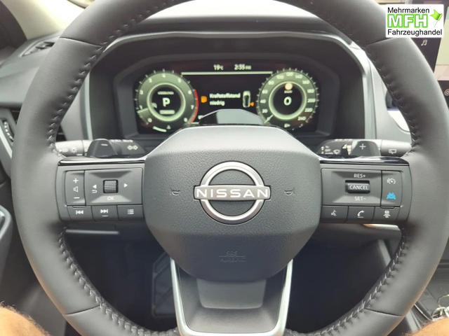 Nissan Qashqai 1.3 DIG-T MHEV 158 PS X-Tronic N-Connecta Teil-Leder PanoGlasdach Klimaautomatik Sitzheizung Lenkradheizung Navi ACC PDC v+h 360&deg;Kamera DAB Bluetooth Touchscreen Apple CarPlay Android Auto 18"LM 
