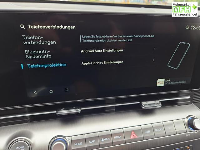 Hyundai KONA Trend 1.6 T-GDI 150PS Automatik Voll-LED-Scheinw. Sitzheizung Lenkradheizung ACC Klimaautomatik Navi Touchscreen DAB+ Apple CarPlay + Android Auto PDC v+h R&uuml;ckf.Kamera 2xKeyless 17-LM 