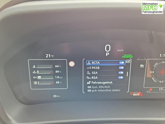 Toyota GR Yaris 1.6 Turbo 280PS Automatik 4x4 High Performance Klimaautomatik Lenkradheizung Sitzheizung JBL Premiumsound Navi Bluetooth DAB Apple CarPlay Android Auto2x Keyless ACC R&uuml;ckf.Kamera PDC v+h 18-LM 
