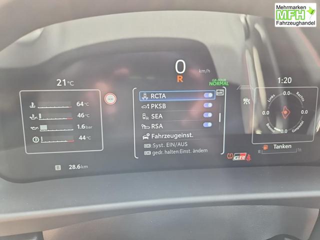 Toyota GR Yaris 1.6 Turbo 280PS Automatik 4x4 High Performance Klimaautomatik Lenkradheizung Sitzheizung JBL Premiumsound Navi Bluetooth DAB Apple CarPlay Android Auto2x Keyless ACC R&uuml;ckf.Kamera PDC v+h 18-LM 