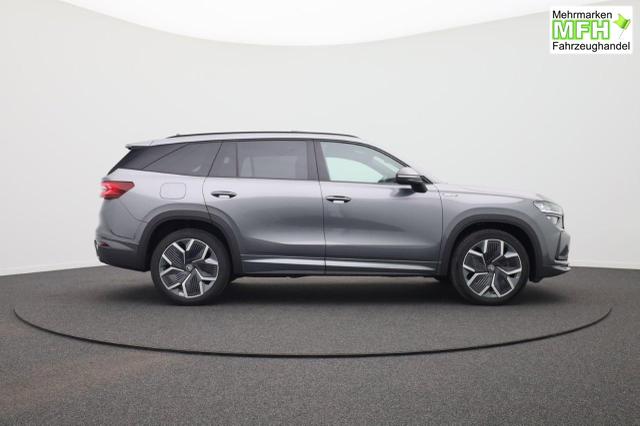 Skoda Kodiaq Sportline 1.5 TSI 204PS PHEV DSG Sitzheizung v+h Frontscheibe beheizb. 20"LM schwenkb. AHK elektr. PanoDach Alcantara PDC R&uuml;ckf.Kamera Klimaautomatik Lenkradheizung Navi Apple CarPlay Android Auto 2xKeyless vollelektr. Reichweite 116KM 