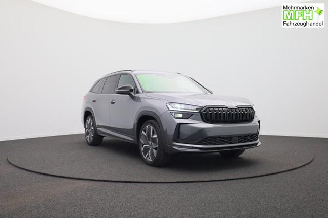 Skoda Kodiaq Sportline 1.5 TSI 204PS PHEV DSG Sitzheizung v+h Frontscheibe beheizb. 20"LM schwenkb. AHK elektr. PanoDach Alcantara PDC R&uuml;ckf.Kamera Klimaautomatik Lenkradheizung Navi Apple CarPlay Android Auto 2xKeyless vollelektr. Reichweite 116KM 