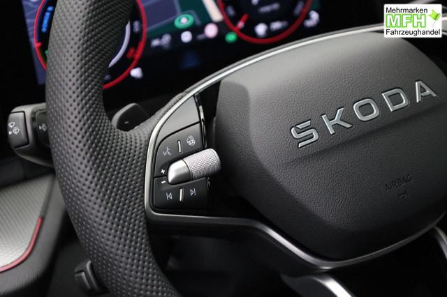 Skoda Kodiaq Sportline 1.5 TSI 204PS PHEV DSG Sitzheizung v+h Frontscheibe beheizb. 20"LM schwenkb. AHK elektr. PanoDach Alcantara PDC R&uuml;ckf.Kamera Klimaautomatik Lenkradheizung Navi Apple CarPlay Android Auto 2xKeyless vollelektr. Reichweite 116KM 