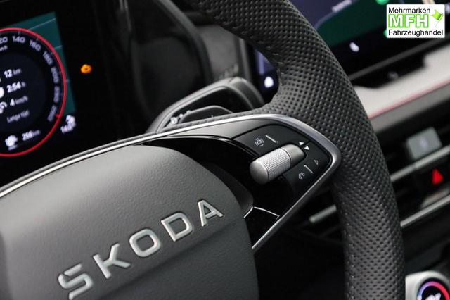 Skoda Kodiaq Sportline 1.5 TSI 204PS PHEV DSG Sitzheizung v+h Frontscheibe beheizb. 20"LM schwenkb. AHK elektr. PanoDach Alcantara PDC R&uuml;ckf.Kamera Klimaautomatik Lenkradheizung Navi Apple CarPlay Android Auto 2xKeyless vollelektr. Reichweite 116KM 