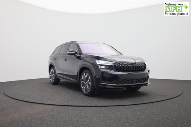 Skoda Kodiaq Sportline 1.5 TSI 204PS PHEV DSG Sitzheizung v+h Frontscheibe beheizb. 20"LM schwenkb. AHK elektr. PanoDach Alcantara PDC R&uuml;ckf.Kamera Klimaautomatik Lenkradheizung Navi Apple CarPlay Android Auto 2xKeyless vollelektr. Reichweite 116KM 