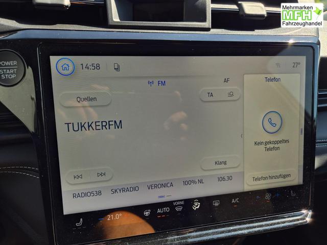 Ford Puma Titanium 1.0 EcoBoost Hybrid 125PS Automatik Klimaautomatik Sitzheizung Lenkradheizung Frontscheibe beheizb. LED-Scheinwerfer SYNC4 Bluetooth Apple CarPlay Android Auto PDC v+h 