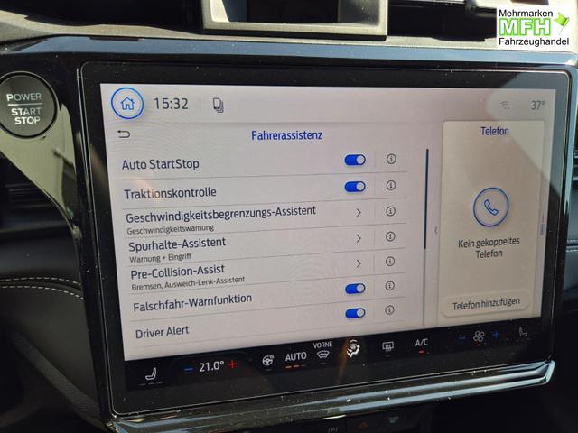 Ford Puma Titanium 1.0 Hybrid 125PS Autom. Klimaautomatik Sitzheizung Lenkradheizung Frontscheibe beheizb. LED-Scheinwerfer SYNC4 Bluetooth Apple CarPlay Android Auto PDC v+h 