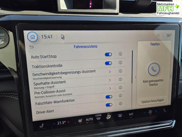 Ford Puma Titanium 1.0 EcoBoost Hybrid 125PS Automatik Klimaautomatik Sitzheizung Lenkradheizung Frontscheibe beheizb. LED-Scheinwerfer SYNC4 Bluetooth Apple CarPlay Android Auto PDC v+h 
