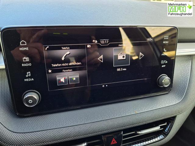 Skoda Fabia 1.0 TSI 95PS Selection 5-t&uuml;rig R&uuml;ckf.Kamera Parksensoren Sitzheizung Multifunktionslenkrad Klima Skoda-Radio Bluetooth Touchscreen Tempomat Nebelsch. Apple CarPlay + Android Auto 