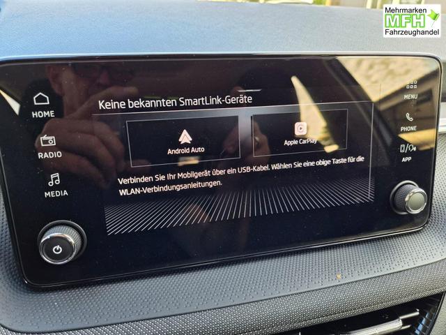 Skoda Fabia 1.0 TSI 95PS Selection 5-t&uuml;rig R&uuml;ckf.Kamera Parksensoren Sitzheizung Multifunktionslenkrad Klima Skoda-Radio Bluetooth Touchscreen Tempomat Nebelsch. Apple CarPlay + Android Auto 