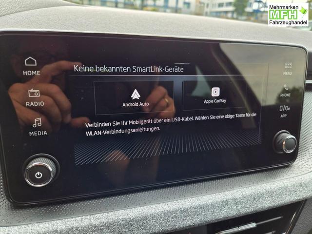 Skoda Kamiq 1.5 TSI 150PS DSG Selection AHK Klimaautomatik Sitzheizung R&uuml;ckf.Kamera PDC Apple CarPlay + Android Auto Tempomat Garantieverl&auml;ngerung 16"LM 