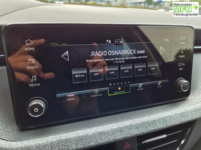 Skoda Kamiq 1.5 TSI 150PS DSG Selection Klimaautomatik Sitzheizung R&uuml;ckf.Kamera PDC Apple CarPlay + Android Auto Tempomat Garantieverl&auml;ngerung 16"LM 
