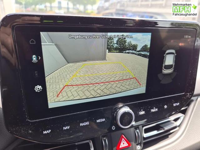 Hyundai i30 Kombi 1.6 T-GDI 150PS Automatik N-Line Sitzheizung Lenkradheizung Klimaautomatik Navi 10,3"-Touchscreen Bluelink Apple CarPlay + Android Auto PDC v+h R&uuml;ckf.Kamera 18-LM 