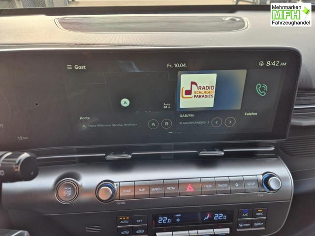Hyundai KONA Trend 1.6 T-GDI 150PS Automatik Voll-LED-Scheinw. Sitzheizung Lenkradheizung ACC Klimaautomatik Navi Touchscreen DAB+ Apple CarPlay + Android Auto PDC v+h R&uuml;ckf.Kamera 2xKeyless 17-LM 