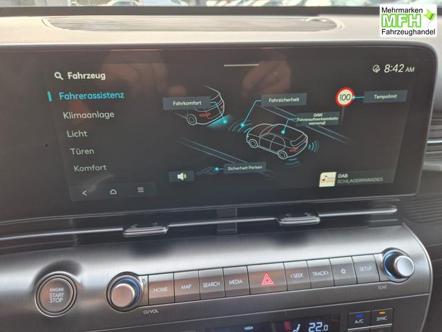 Hyundai KONA Trend 1.6 T-GDI 150PS Automatik Voll-LED-Scheinw. Sitzheizung Lenkradheizung ACC Klimaautomatik Navi Touchscreen DAB+ Apple CarPlay + Android Auto PDC v+h R&uuml;ckf.Kamera 2xKeyless 17-LM 