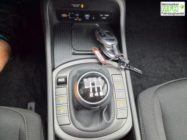 Hyundai KONA Trend 1.6 T-GDI 150PS Voll-LED-Scheinw. Sitzheizung Lenkradheizung Klimaautomatik Tempomat Navi Touchscreen DAB+ Apple CarPlay + Android Auto PDC v+h R&uuml;ckf.Kamera 2xKeyless 17-LM 