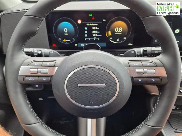 Hyundai KONA Trend 1.6 T-GDI 150PS Voll-LED-Scheinw. Sitzheizung Lenkradheizung Klimaautomatik Tempomat Navi Touchscreen DAB+ Apple CarPlay + Android Auto PDC v+h R&uuml;ckf.Kamera 2xKeyless 17-LM 