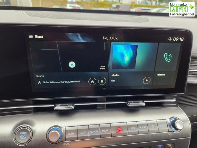 Hyundai KONA Trend 1.6 T-GDI 150PS Voll-LED-Scheinw. Sitzheizung Lenkradheizung Klimaautomatik Tempomat Navi Touchscreen DAB+ Apple CarPlay + Android Auto PDC v+h R&uuml;ckf.Kamera 2xKeyless 17-LM 