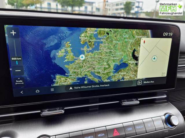 Hyundai KONA Trend 1.6 T-GDI 150PS Voll-LED-Scheinw. Sitzheizung Lenkradheizung Klimaautomatik Tempomat Navi Touchscreen DAB+ Apple CarPlay + Android Auto PDC v+h R&uuml;ckf.Kamera 2xKeyless 17-LM 