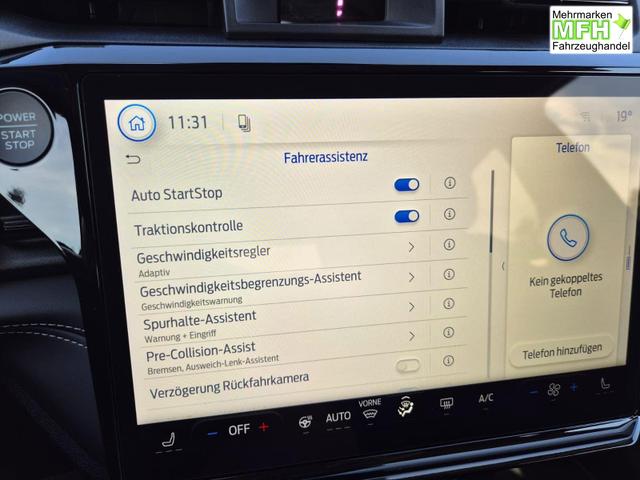 Ford Puma Titanium 1.0 Hybrid 125PS Autom. abnehm. AHK ACC 4xKamera Klimaautomatik Sitzheizung Lenkradheizung Frontscheibe beheizb. LED-Scheinwerfer SYNC4 Bluetooth Apple CarPlay Android Auto PDC v+h 
