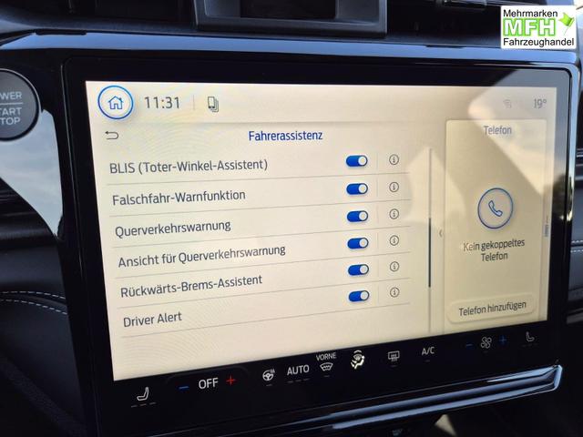 Ford Puma Titanium 1.0 Hybrid 125PS Autom. abnehm. AHK ACC 4xKamera Klimaautomatik Sitzheizung Lenkradheizung Frontscheibe beheizb. LED-Scheinwerfer SYNC4 Bluetooth Apple CarPlay Android Auto PDC v+h 